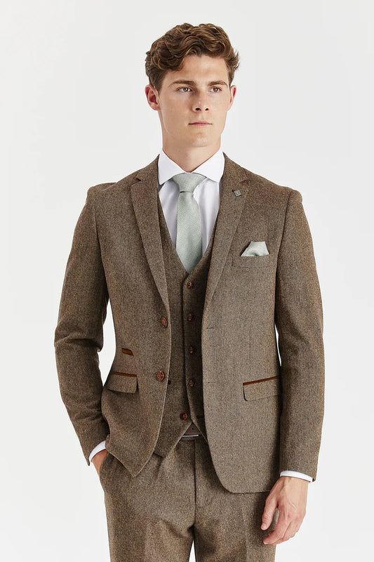 Paul Andrew - Oscar Brown Tweed Jacket