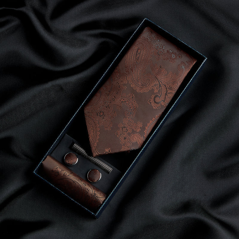 Paul Andrew Brown Paisley Tie set