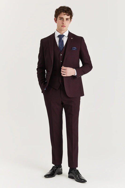 Paul Andrew - Regent Wine Check Jacket