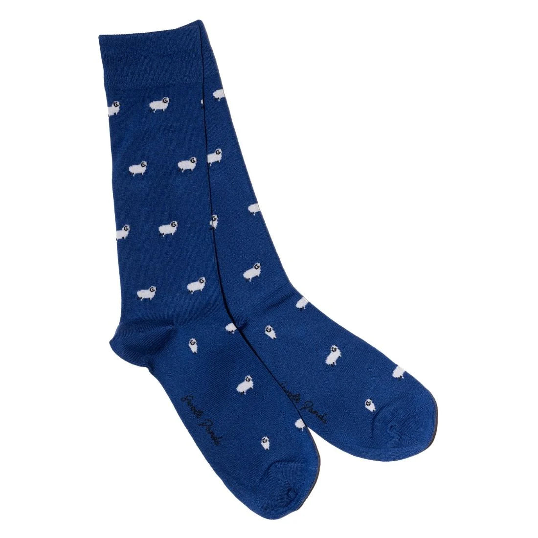 Swole Panda Navy Sheep Socks