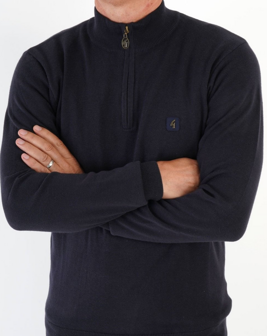 Gabicci Naxton Zip Long Sleeve Navy