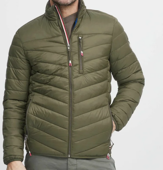 FQ1924 Jacob padded jacket in Grape Leaf