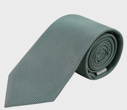 Sophos Plain Waffle Microfibre Green tie