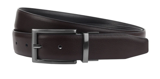 Sophos Lyddington 30mm Reversible Leather belt in Black/Brown