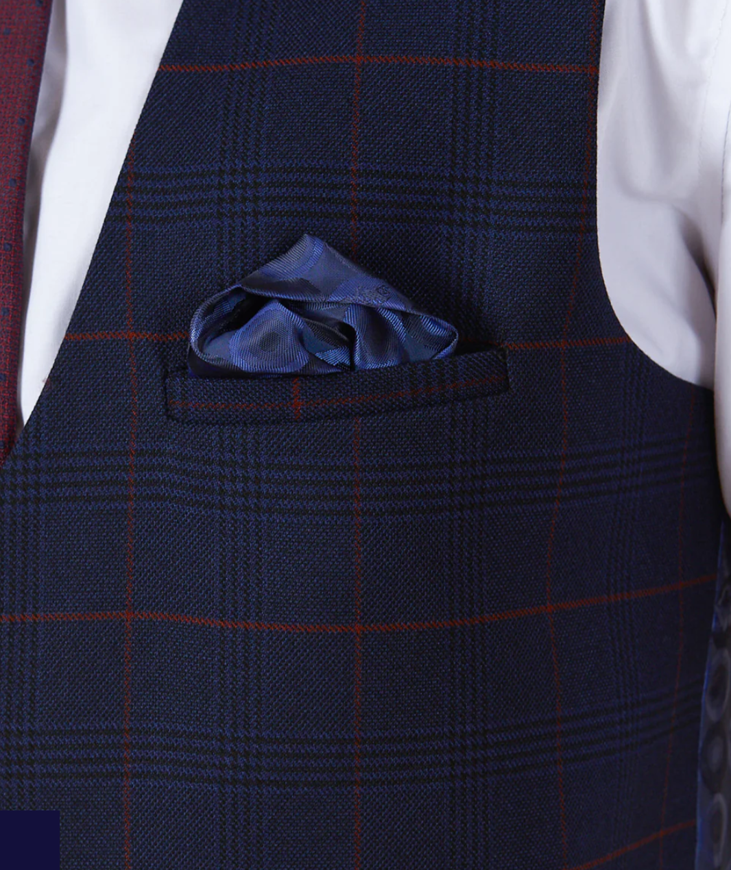 Marc Darcy Edinson Wine Waistcoat