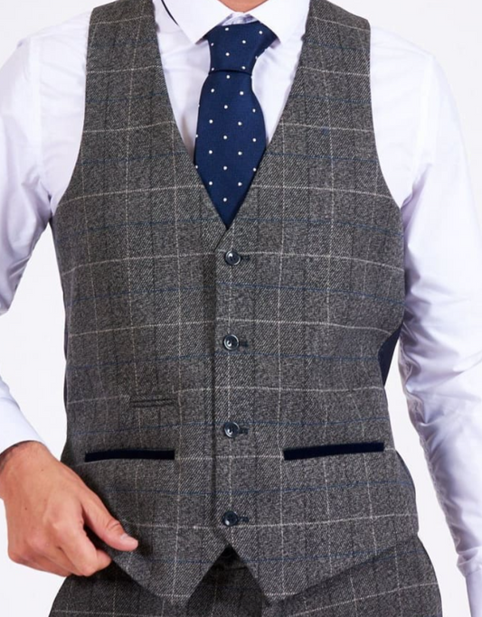 Marc Darcy Scott Grey Waistcoat