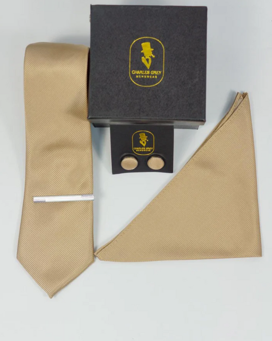 Charles Grey Champagne Tie Set