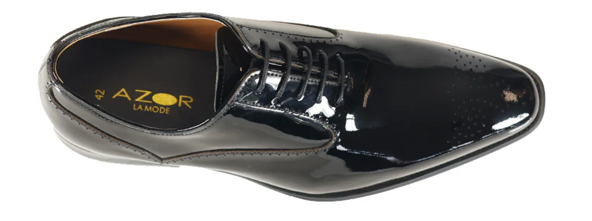 Azor Ricardo Patent black leather shoe