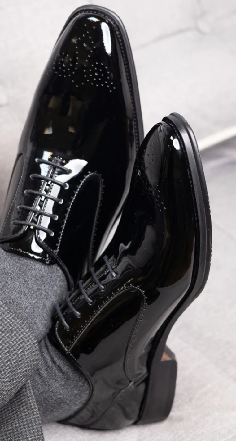 Azor Ricardo Patent black leather shoe