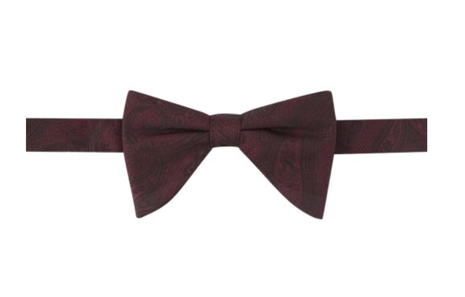 Skopes Wine Paisley Bow-Tie and -Pocket Square set
