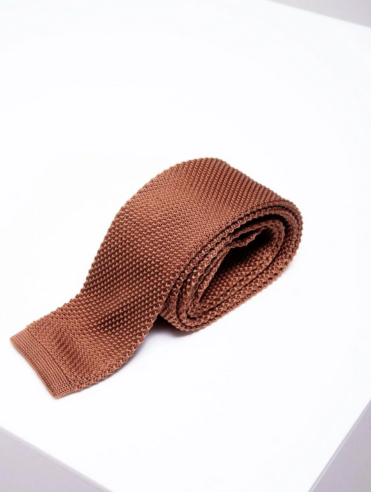 Marc Darcy Rust Knitted Tie