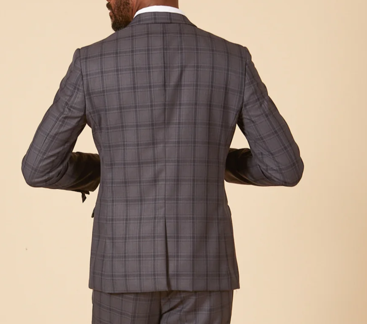 Marc Darcy Jose Grey Check Jacket
