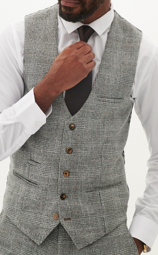 Marc Darcy Kris Silver Waistcoat