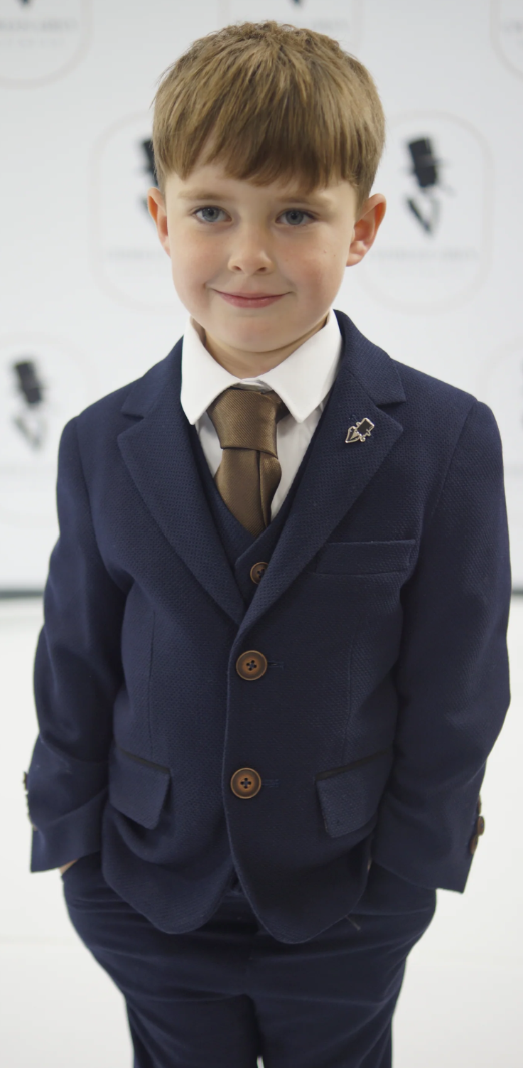 Charles Grey Charlton Navy Junior Suit