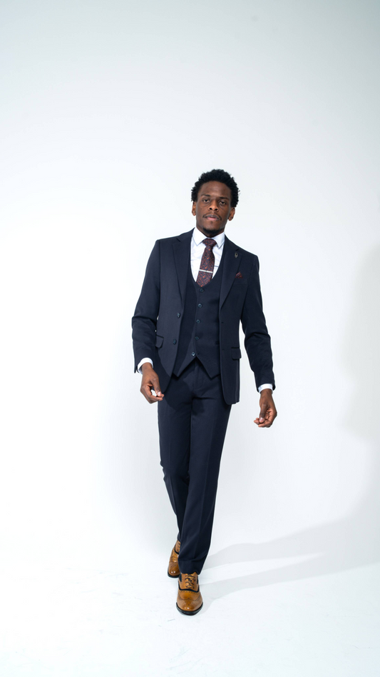 Charles Grey Sandro Navy 3 Piece Suit