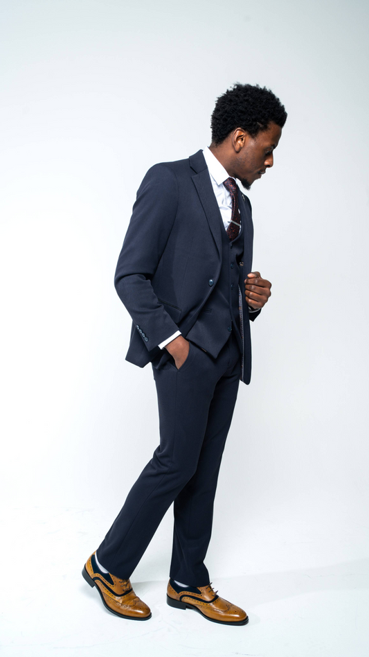 Charles Grey Sandro Navy Trousers