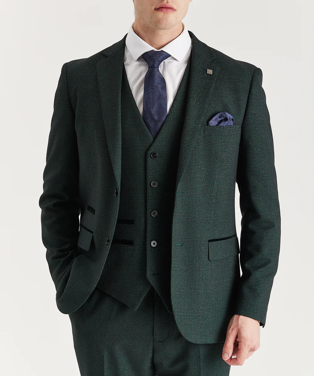 Paul Andrew - Regent Olive Check Jacket