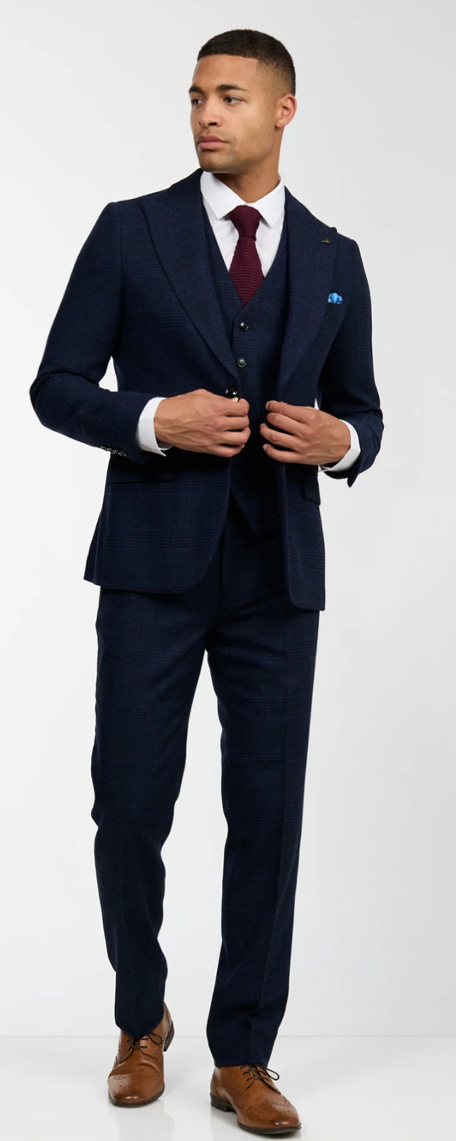 Harry Brown Reece Navy Waistcoat