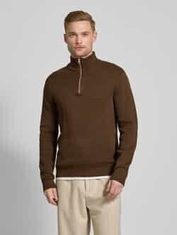 Jack & Jones Half Zip Jumper Delicioso/Brown