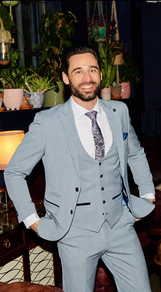 Marc Darcy Bromley Sky 3 Piece Suit