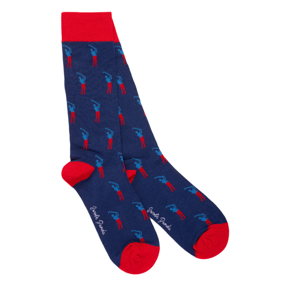 Swole Panda Golfer Navy/Red
