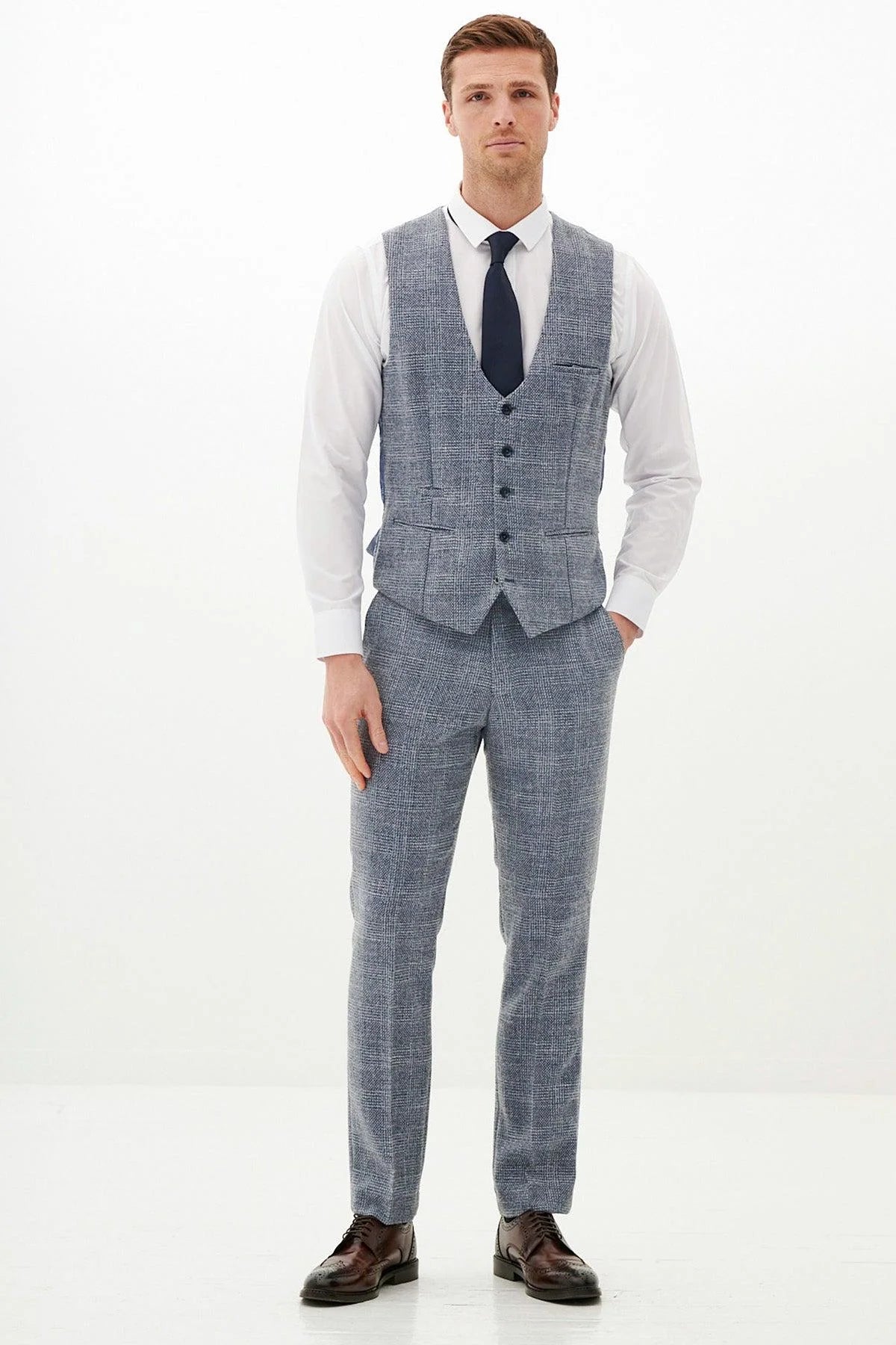 Marc Darcy Kris Sky Waistcoat