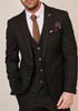Marc Darcy Max Black 3 Piece Suit