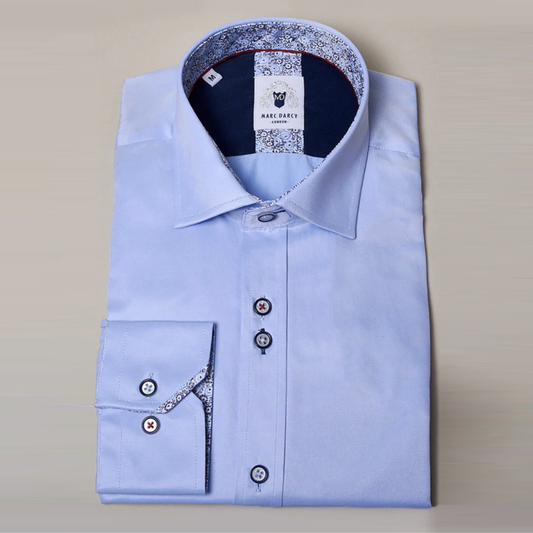 Marc Darcy Alfie Sky Shirt Formal Shirt