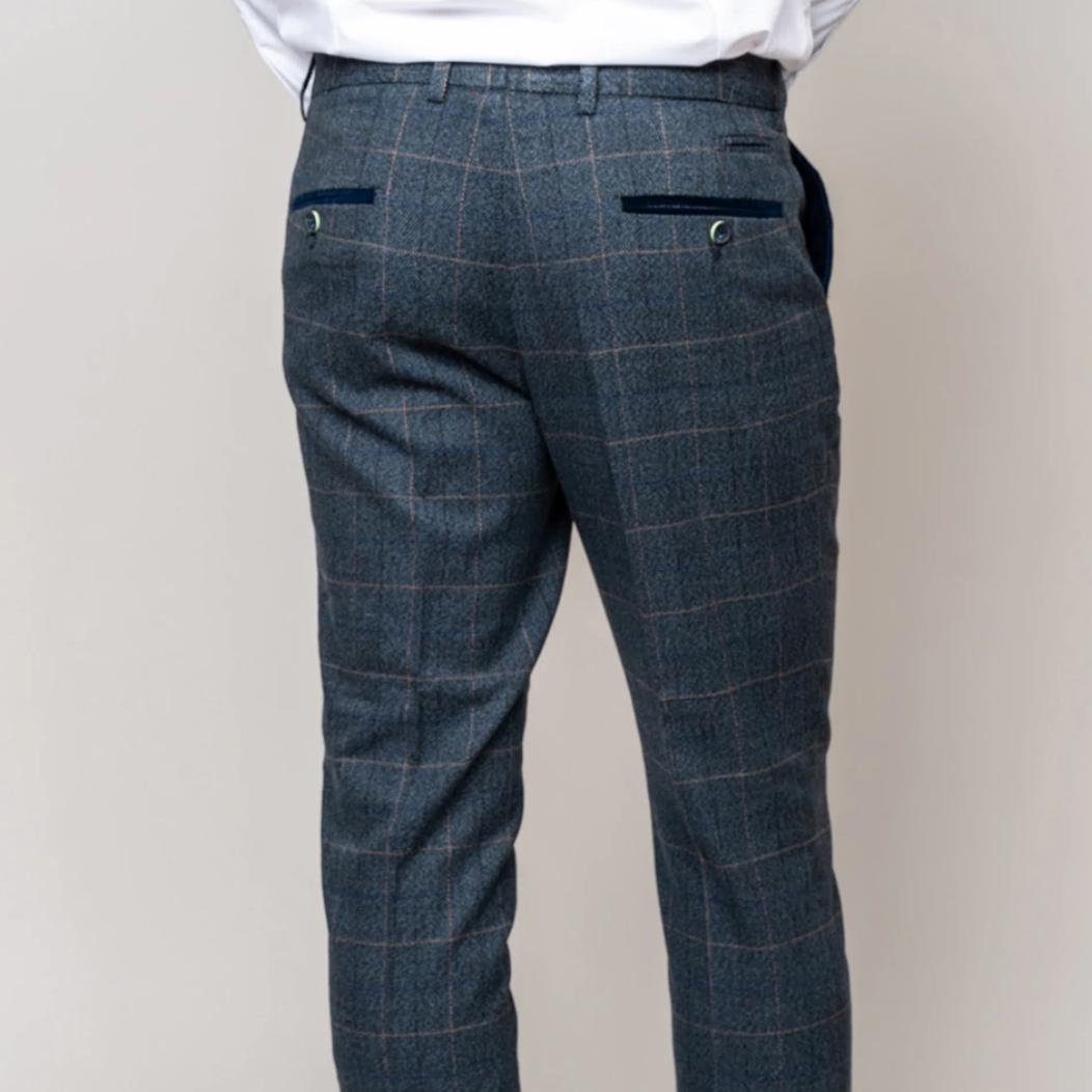 Scott Blue Trousers by Marc Darcy
