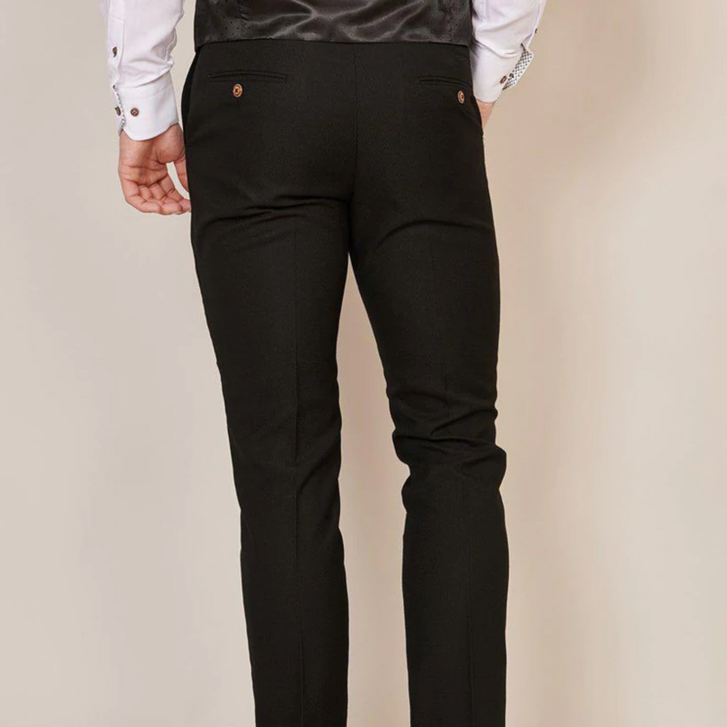 Max Black Trousers by Marc Darcy