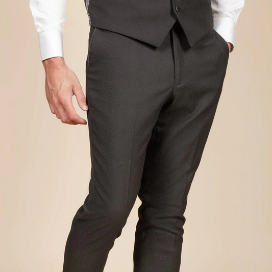 Marc Darcy Dalton Black Tuxedo Trousers