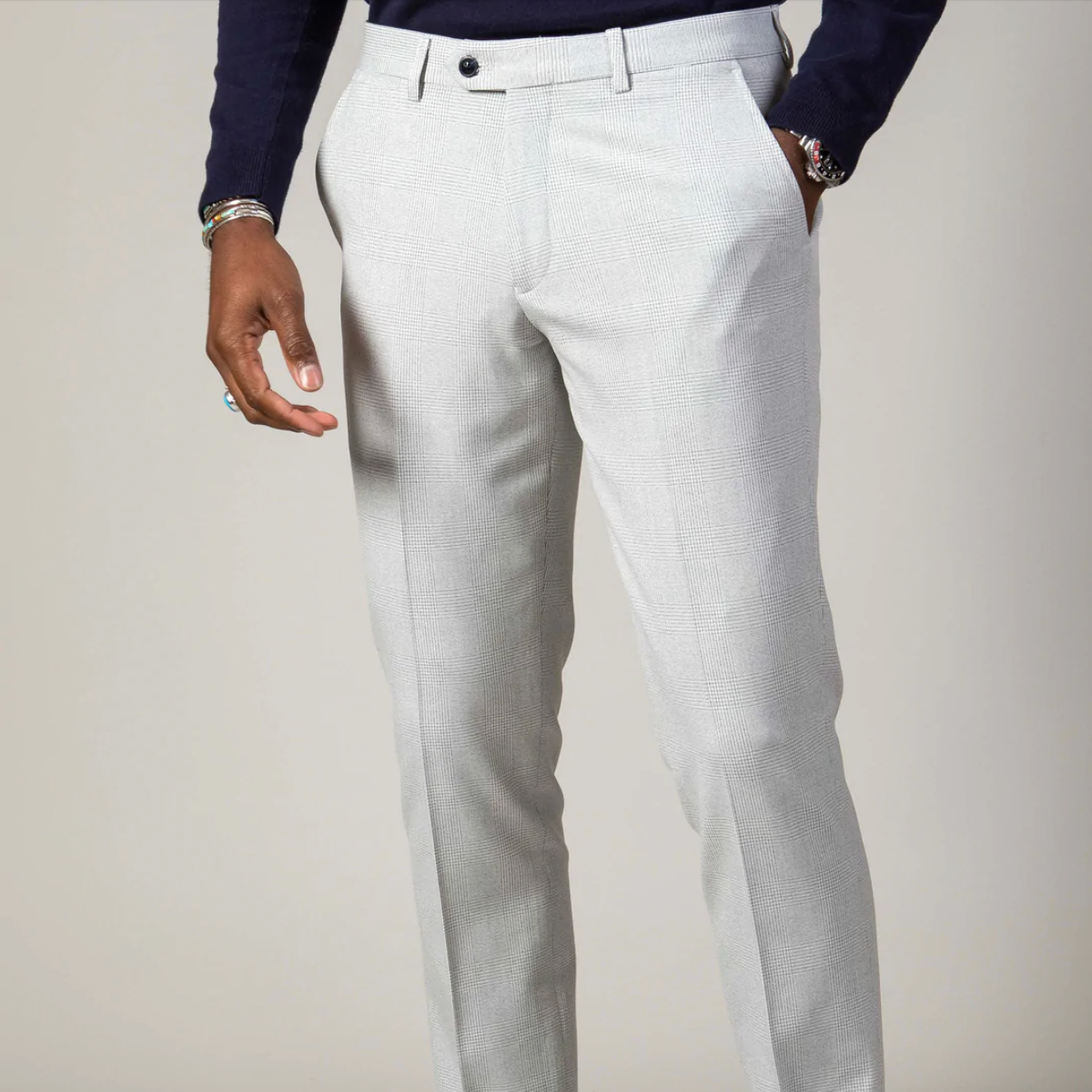 Bromley Stone Trousers by Marc Darcy