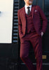 Marc Darcy Max Wine 3 Piece Suits