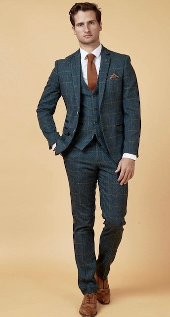 Marc Darcy Scott Blue 3 Piece Suits