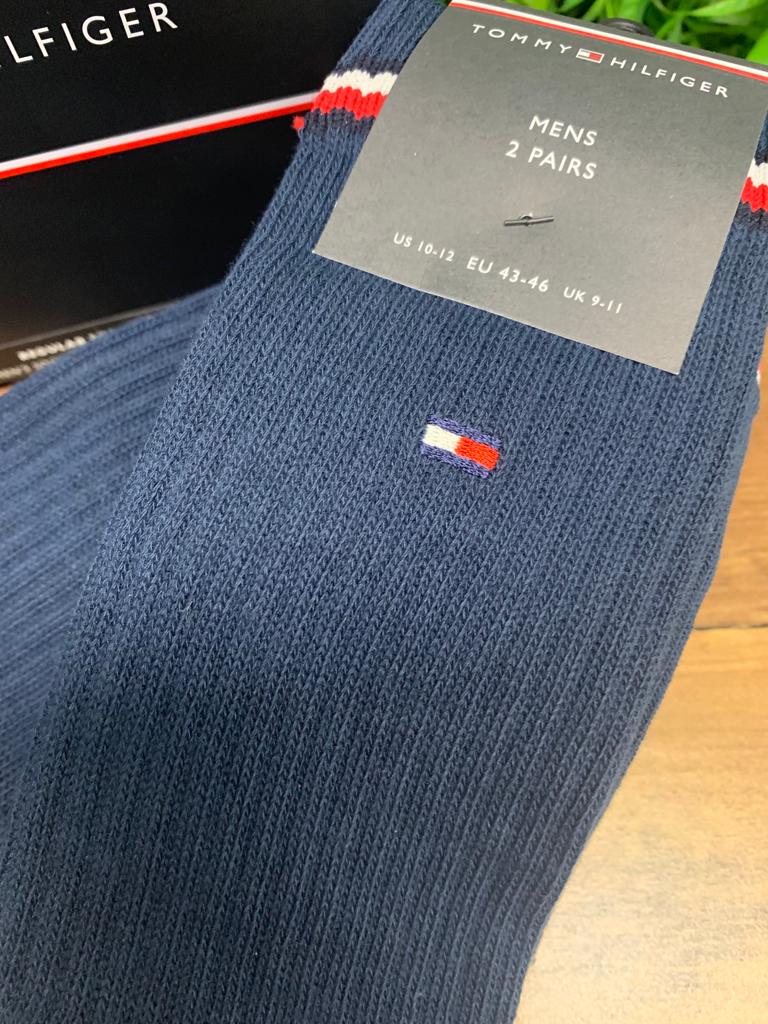 Tommy Hilfiger Stripe Socks Navy