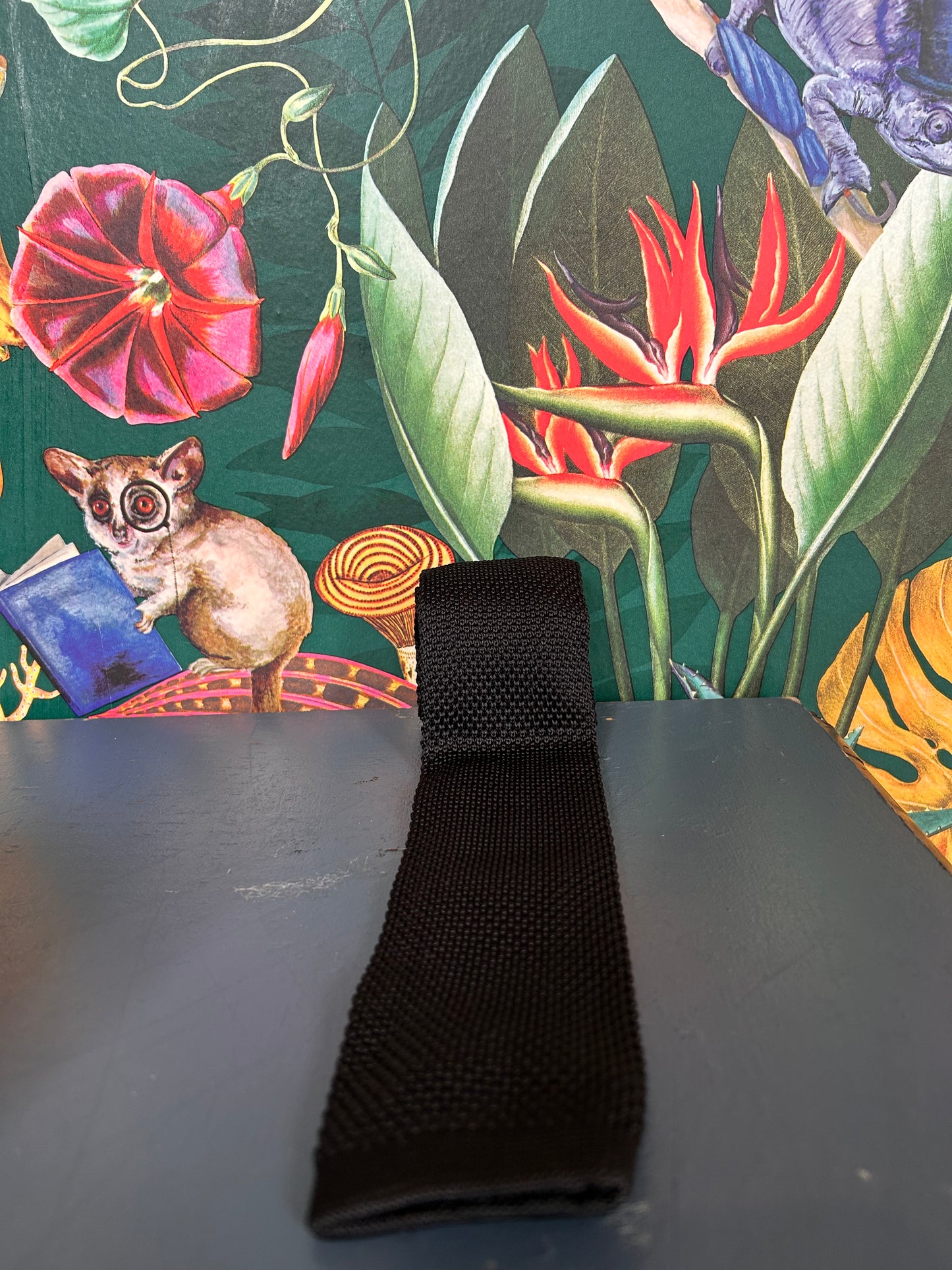 Marc Darcy Black Knitted Tie