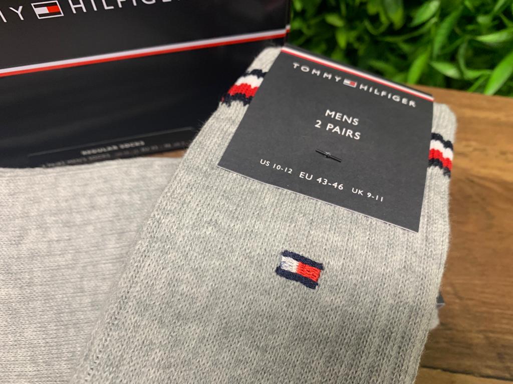 Tommy Hilfiger Stripe Socks Grey