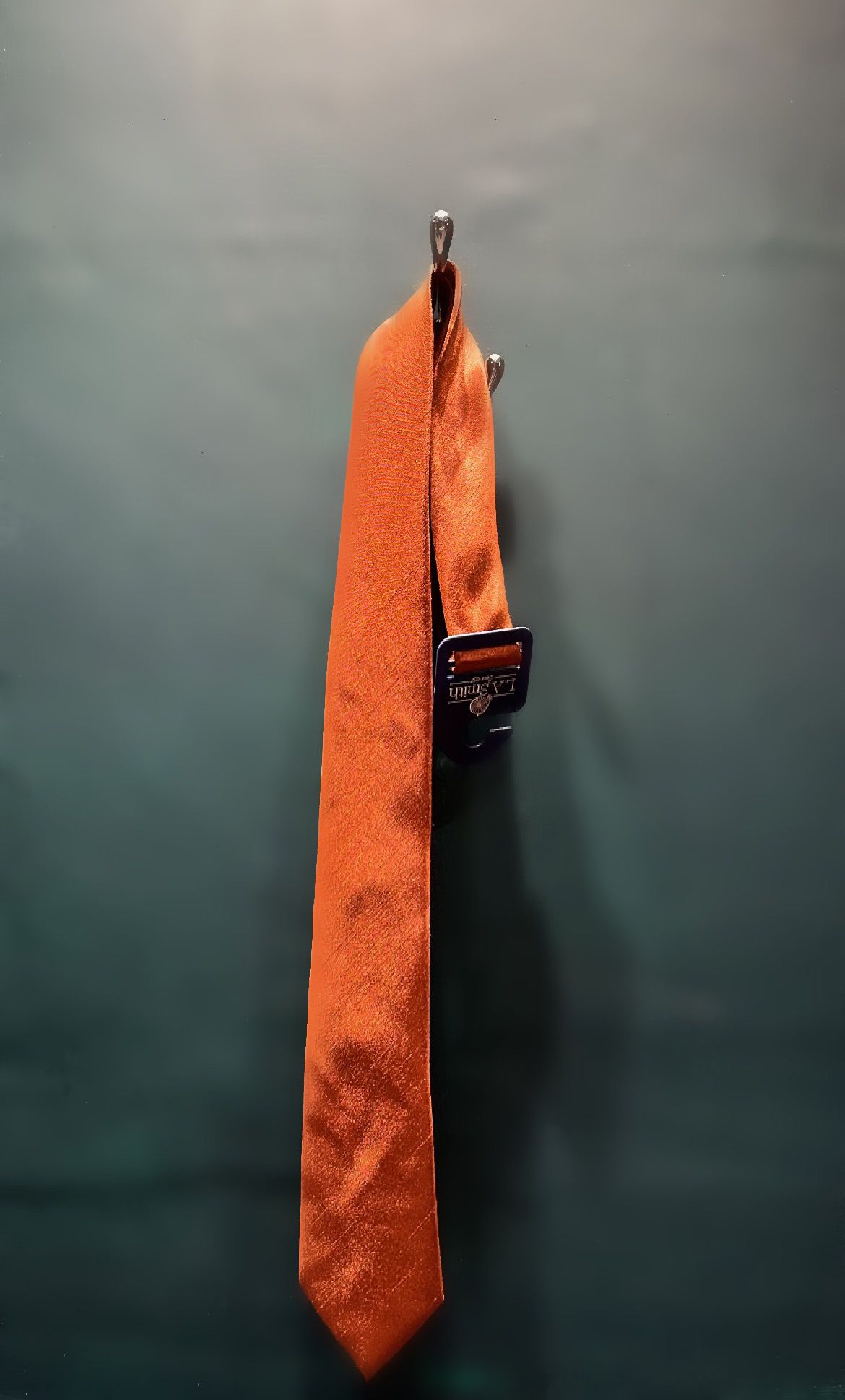 L.A.Smith burnt orange rust tie