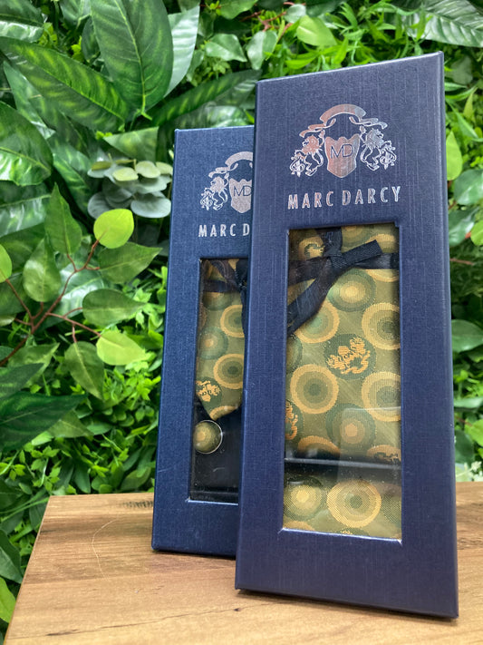 Marc Darcy Bubble Tan Tie Set