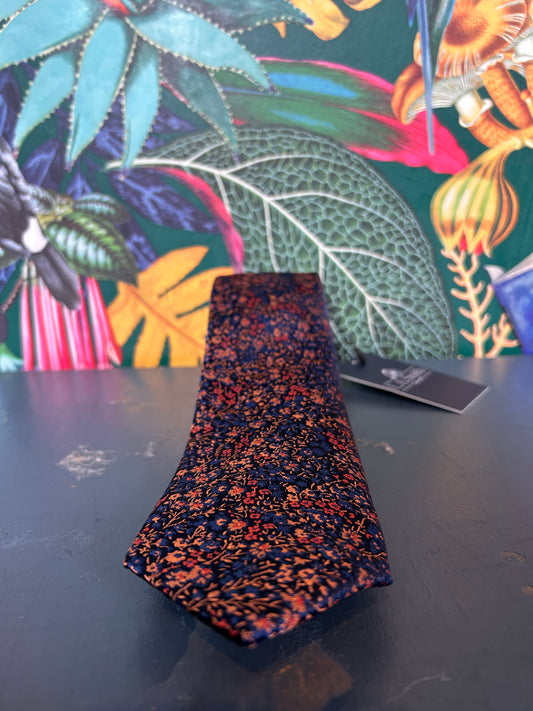 L.A.Smith Copper on Navy tie