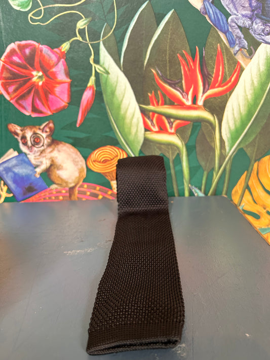 Marc Darcy Black Knitted Tie